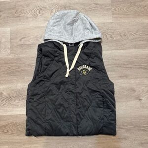 SOLD Women's Gameday Couture Black Colorado Buffaloes Hooded Puffer Vest